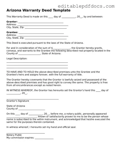  Deed Document for Arizona