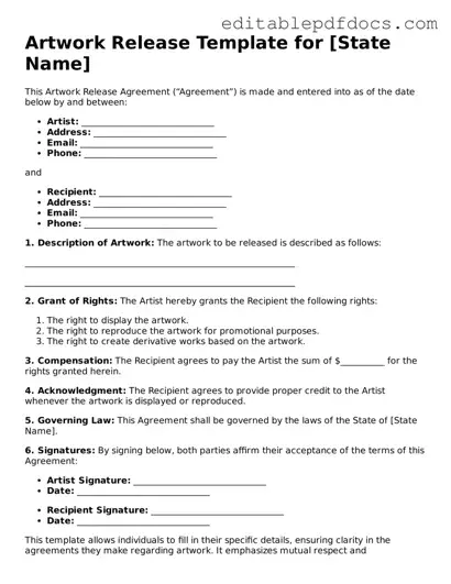 Free Artwork Release Document
