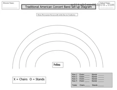 Fill a Valid Band Seating Chart Template