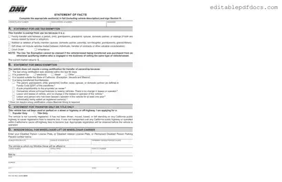 Fill a Valid Dmv Reg 256 Template