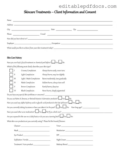 Fill a Valid Facial Consent Template