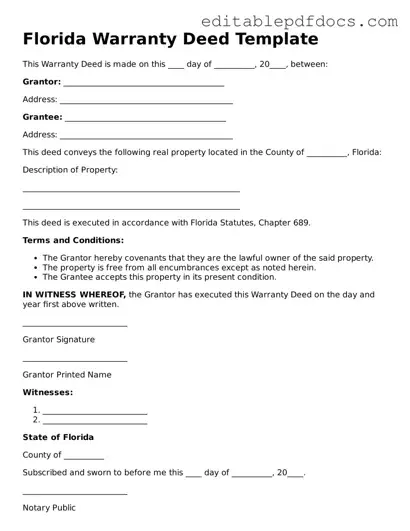  Deed Document for Florida