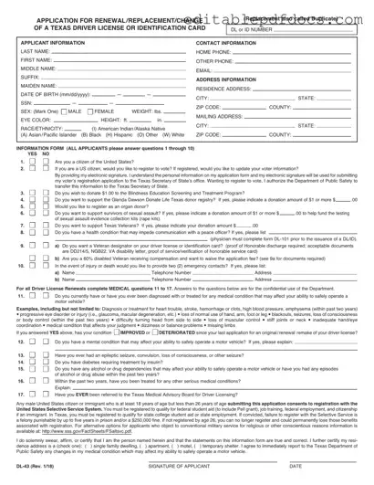 Fill a Valid DL-43 Template