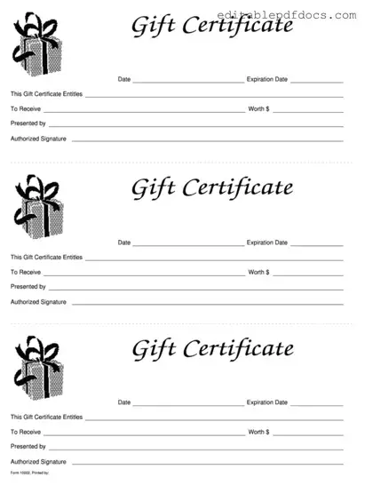 Fill a Valid Gift Certificate Template