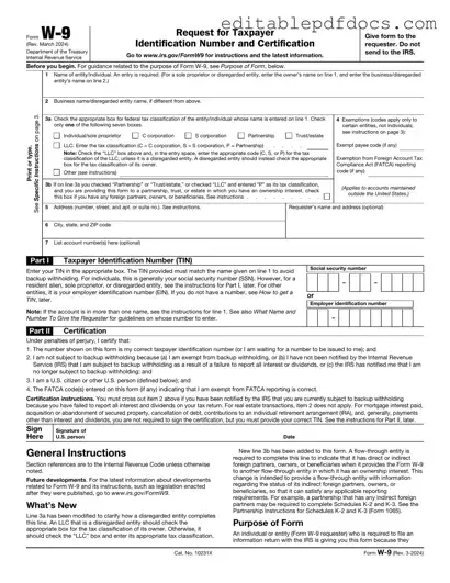 Fill a Valid IRS W-9 Template