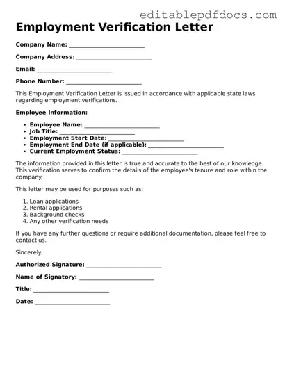 Free Employment Verification Document
