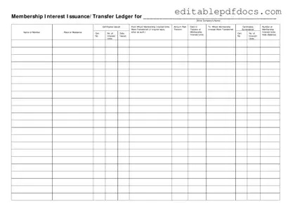 Fill a Valid Membership Ledger Template
