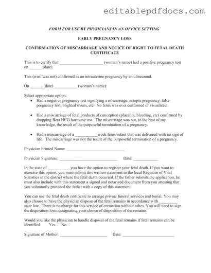 Fill a Valid Miscarriage Discharge Paper Template