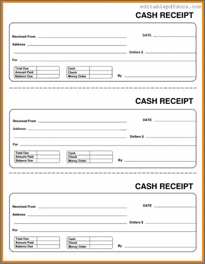 Fill a Valid Cash Receipt Template