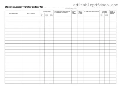 Fill a Valid Stock Transfer Ledger Template