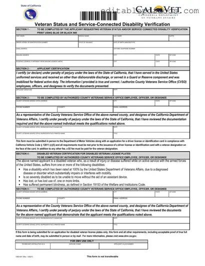 Fill a Valid Vsd 001 Template