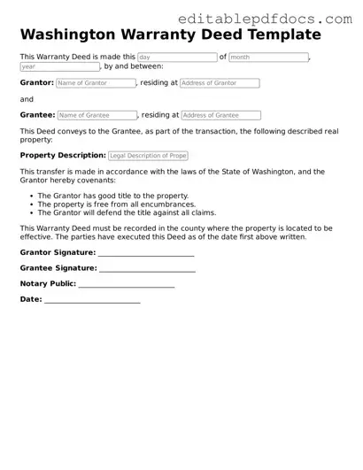  Deed Document for Washington
